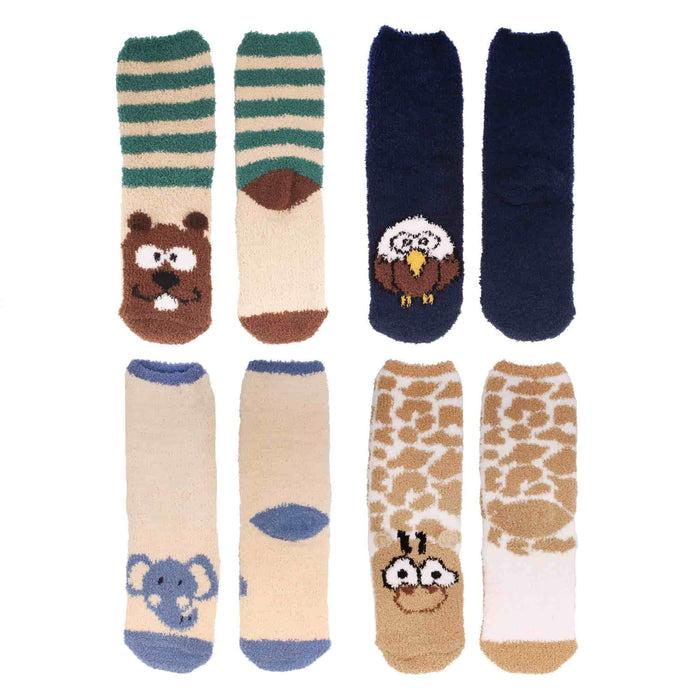 Bamboomn Fuzzy Cozy Animal Socks Assortment