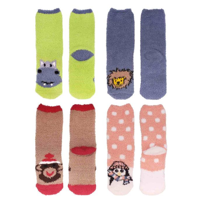 Bamboomn Fuzzy Cozy Animal Socks Assortment