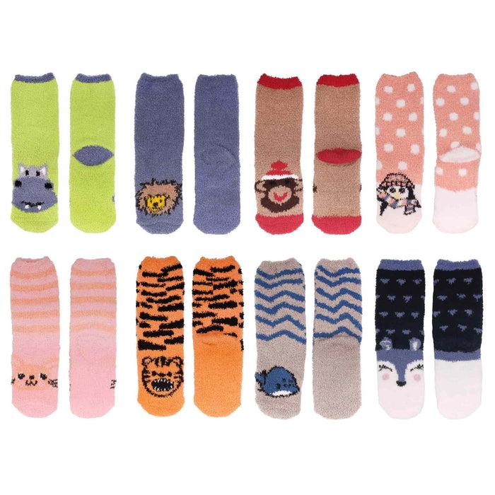 bamboomn Fuzzy Cozy Animal Socks Assortment