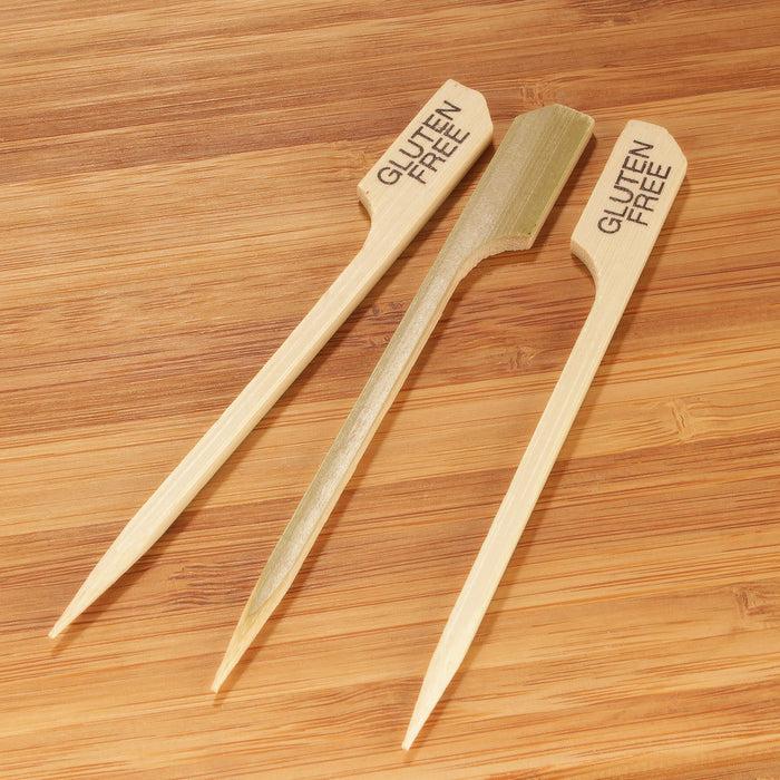 Bamboomn Gluten Free Paddle Bamboo Food Picks