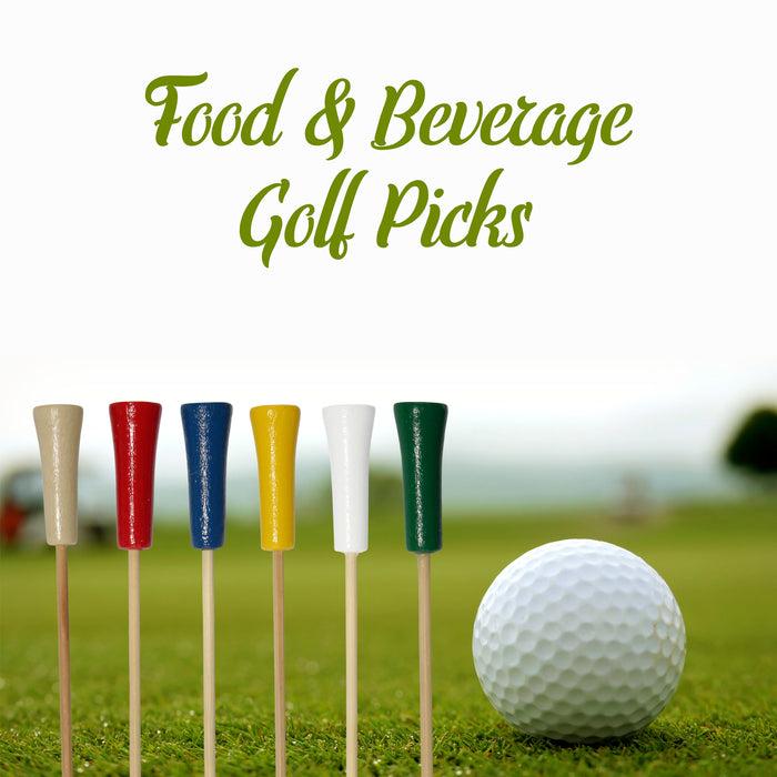 Bamboomn Golf Tee Bamboo Food Picks
