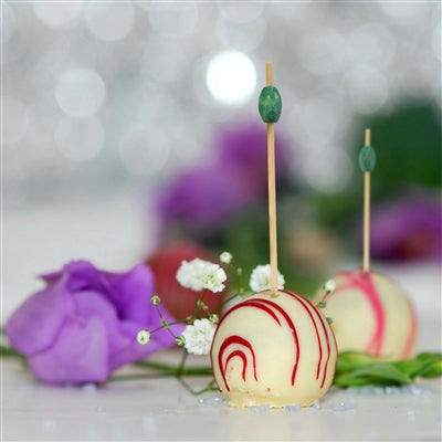 Bamboomn Green Bead Bamboo Food Picks