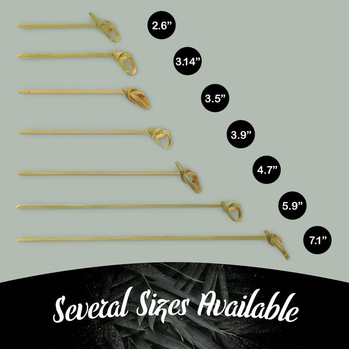 Bamboomn Green Knot Bamboo Food Picks