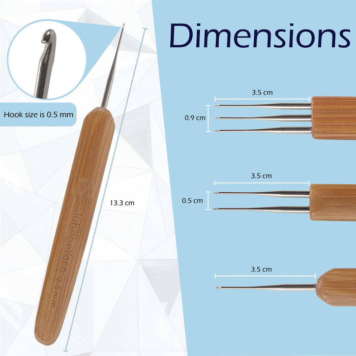 Bamboomn Hair Crochet Hooks