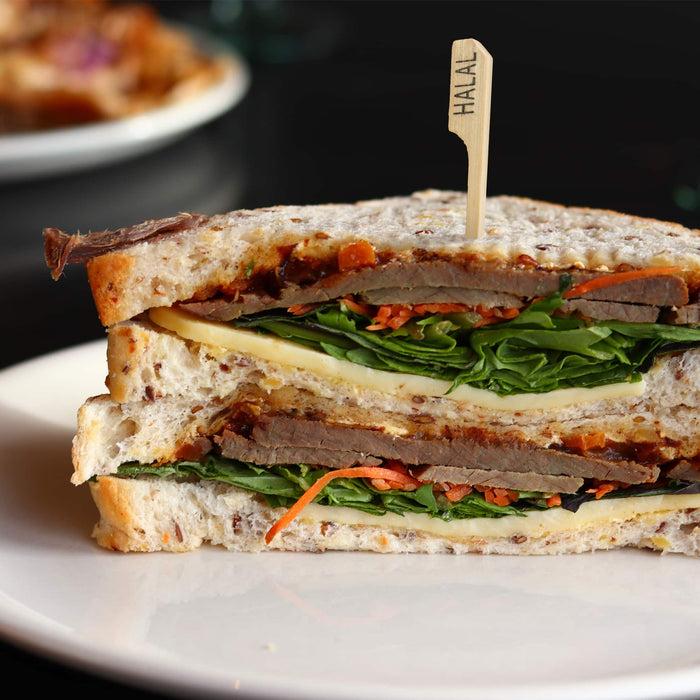 Bamboomn Halal Paddle Bamboo Food Picks