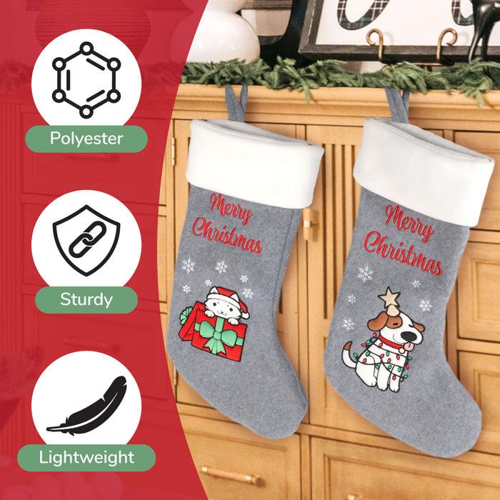 Bamboomn Hand-Embroidered Christmas Stockings