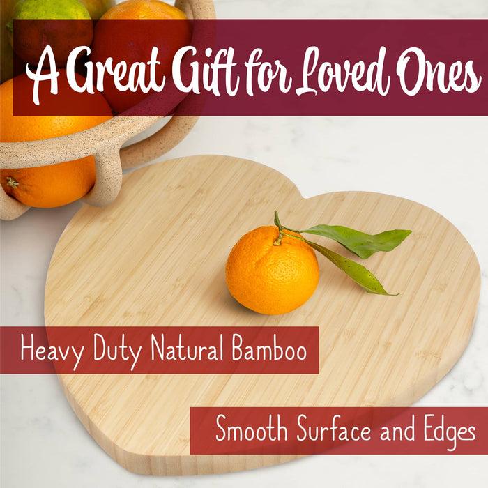 Bamboomn Heart-Shaped Cutting Board