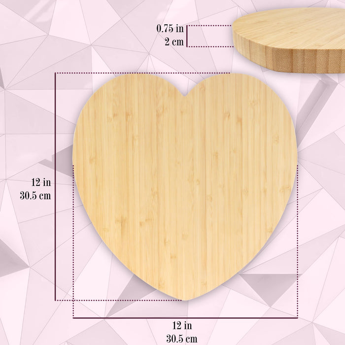 Bamboomn Heart-Shaped Cutting Board