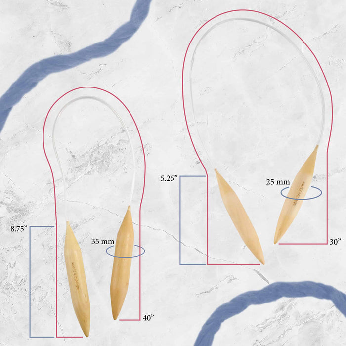 Bamboomn Jumbo Bamboo Circular Knitting Needles