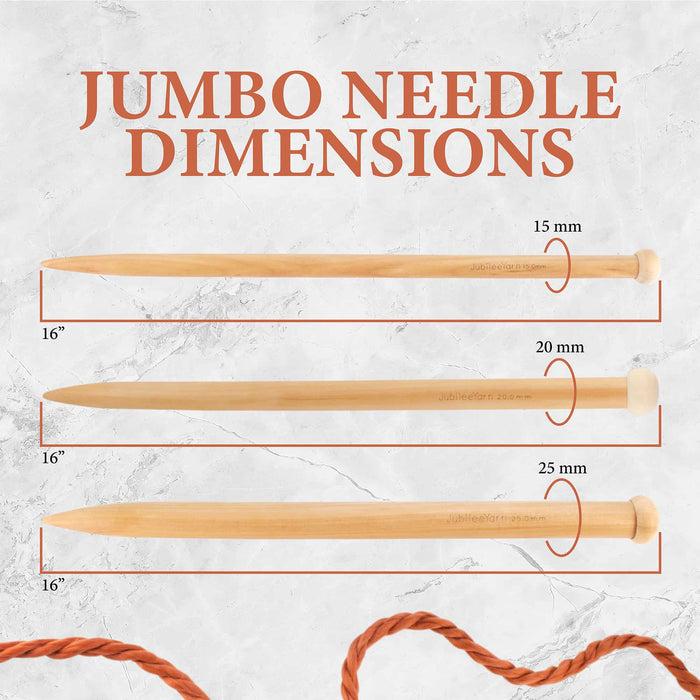 Bamboomn Jumbo Bamboo Knitting Needles