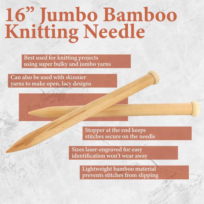 Bamboomn Jumbo Bamboo Knitting Needles