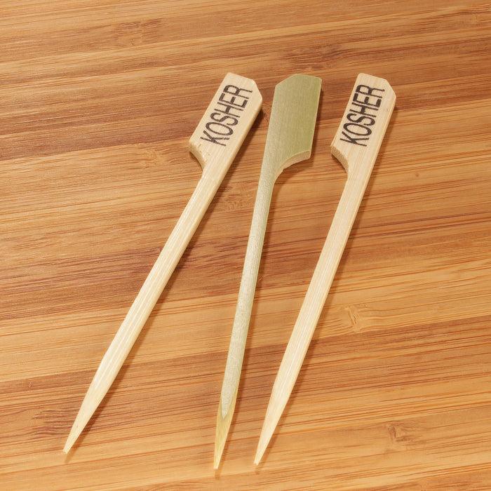 Bamboomn Kosher Paddle Bamboo Food Picks