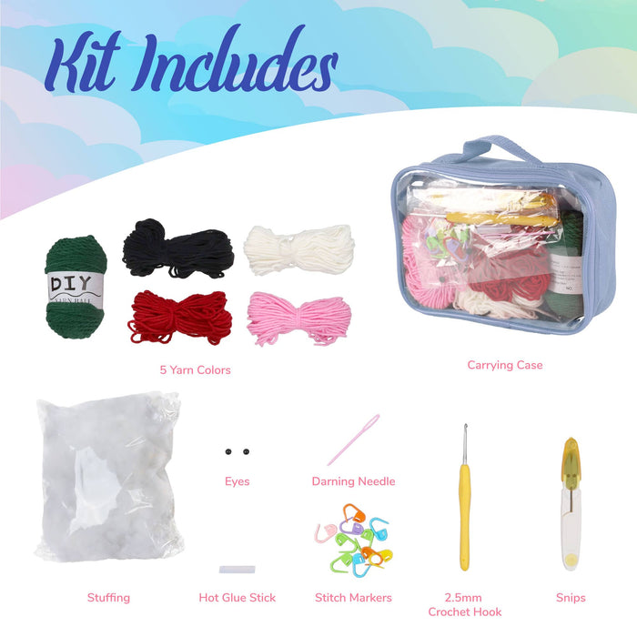 Bamboomn Kururu The Frog Kawaii Chibis Crochet Kit