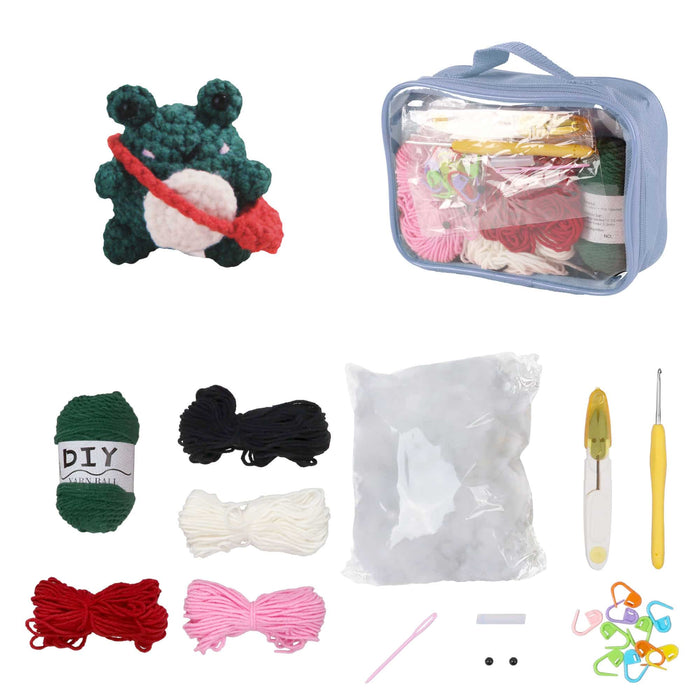 bamboomn Kururu the Frog Kawaii Chibis Crochet Kit