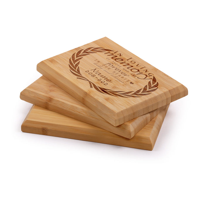 bamboomn Memorial Custom Engraved Bamboo Plaque