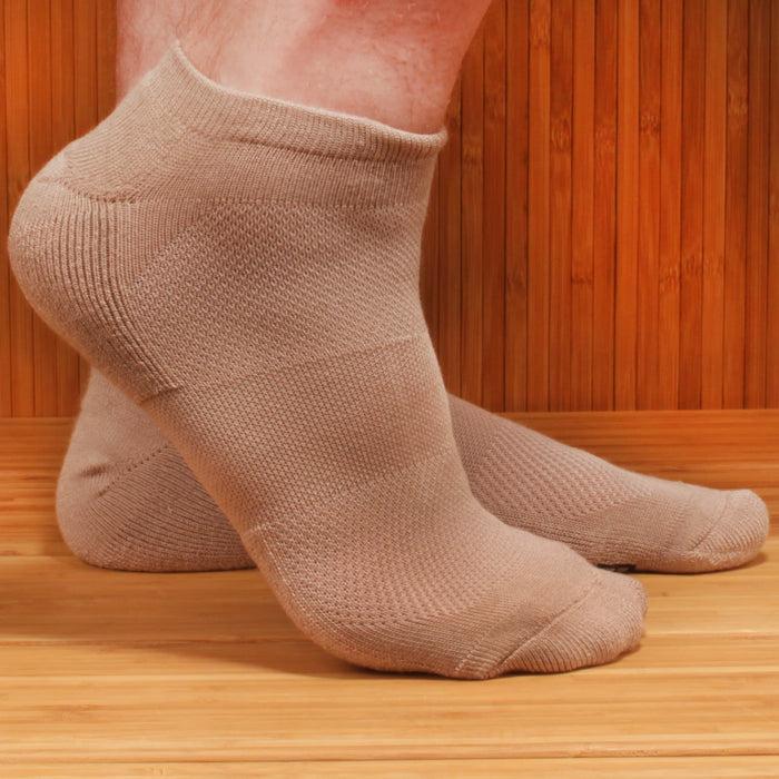 Bamboomn Men's Bamboo Ankle Socks: 2 Pairs