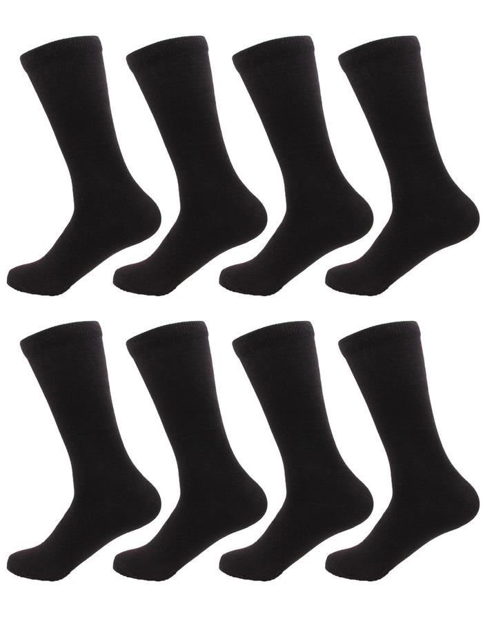 bamboomn Men's Bamboo Mid-Calf Socks: 8 Pairs