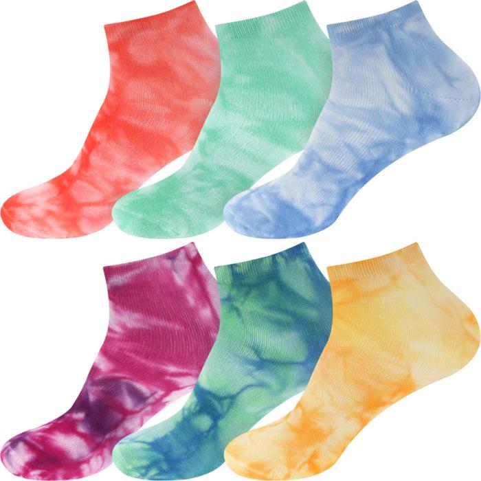 bamboomn Men's Bamboo Tie Dye Ankle Socks: 2 Pairs