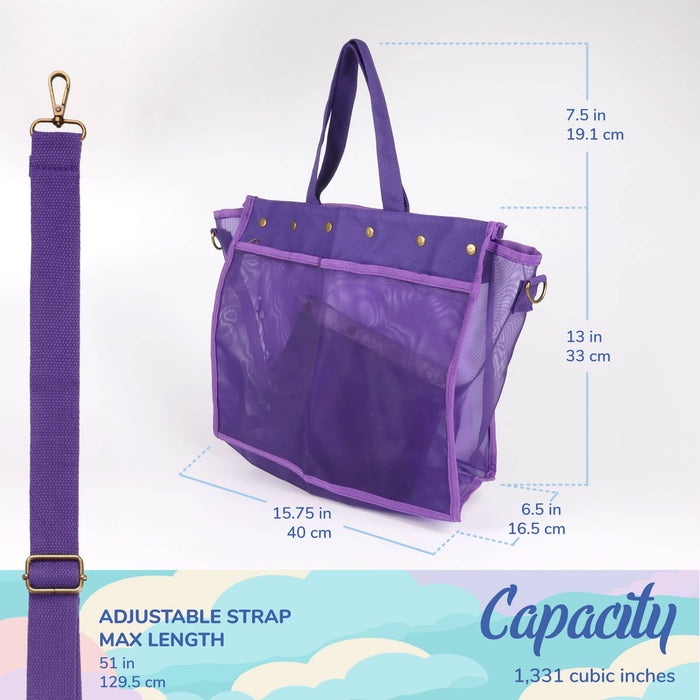 Bamboomn Mesh Yarn Storage Tote Bags