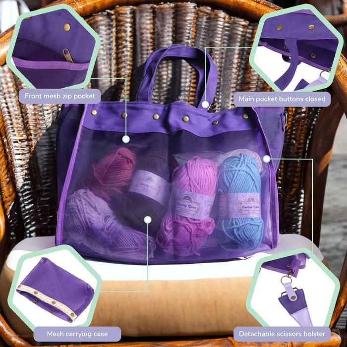 Bamboomn Mesh Yarn Storage Tote Bags