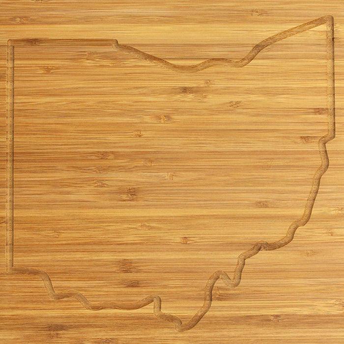 Bamboomn Ohio Outlined Bamboo Cutting Board