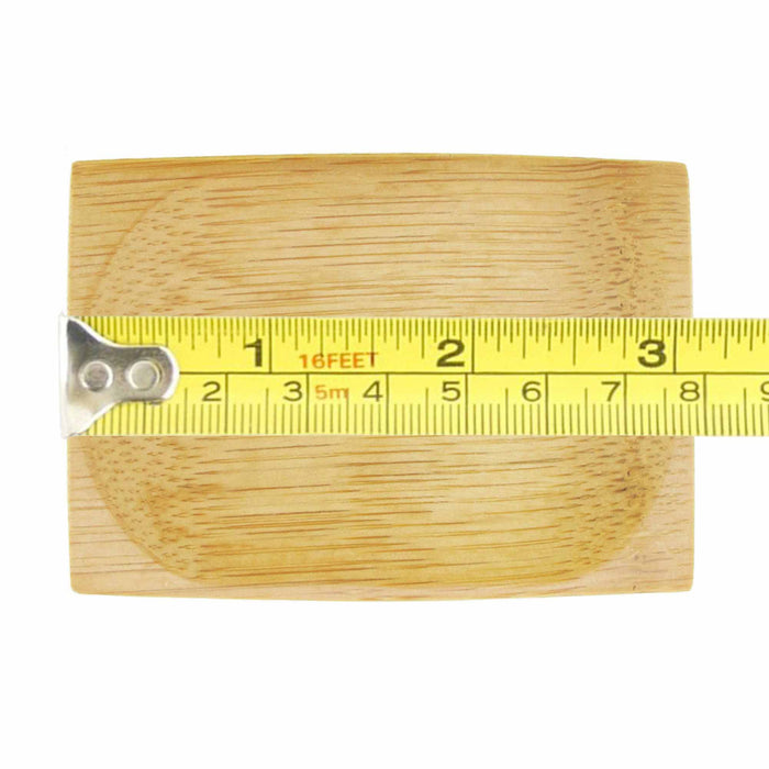 Bamboomn Oval Indented Small Bamboo Dishes