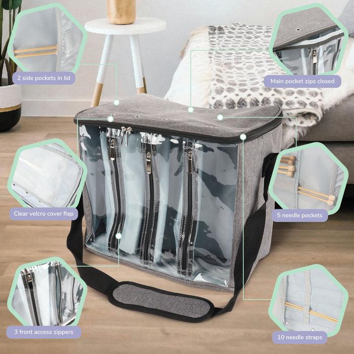 Bamboomn Oxford Fabric Yarn Storage Tote Bag