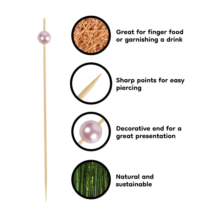 Bamboomn Pearl Bamboo Food Picks