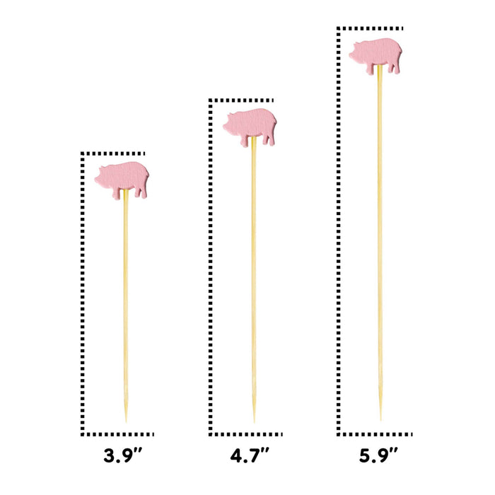 Bamboomn Pig Bamboo Food Picks