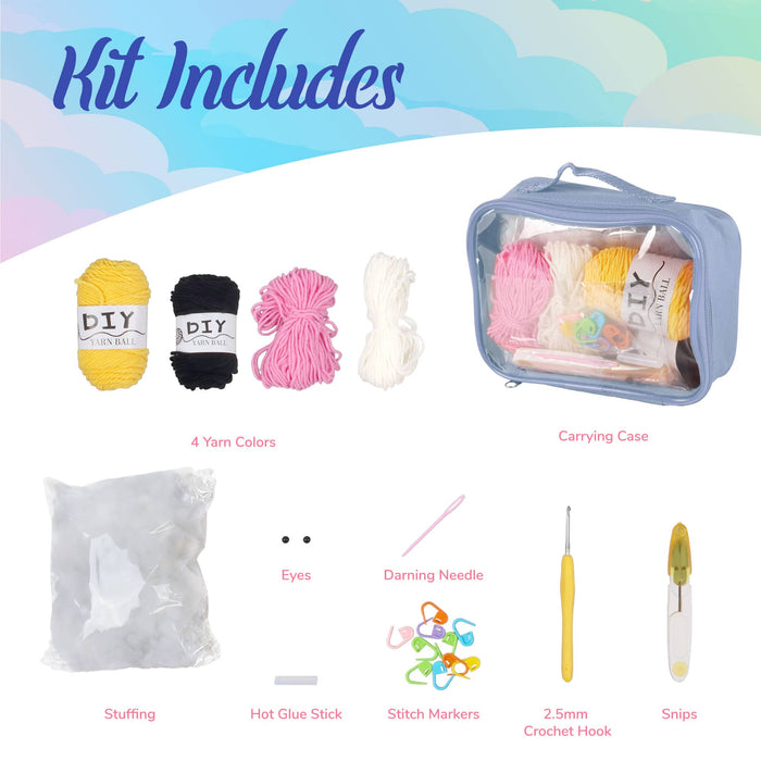 Bamboomn Ponzu The Bee Kawaii Chibis Crochet Kit