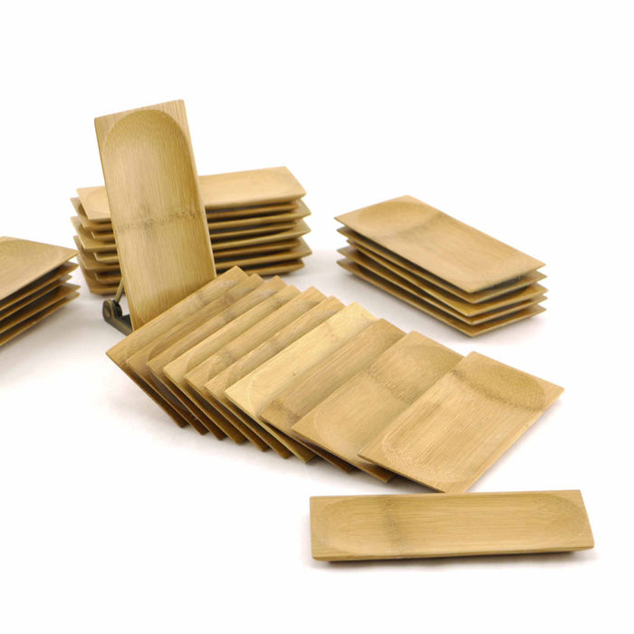 Bamboomn Rectangular Oval Small Bamboo Dishes