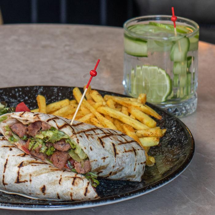 Bamboomn Red-Dipped Ball Bamboo Food Picks