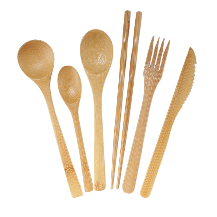 bamboomn Reusable Bamboo Utensil Sets