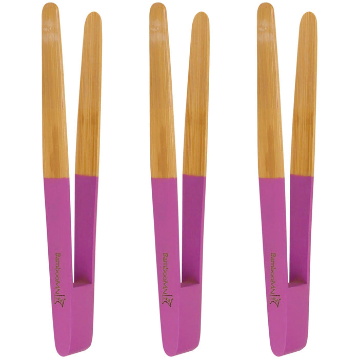 Bamboomn Reusable Colored 'A' Tongs