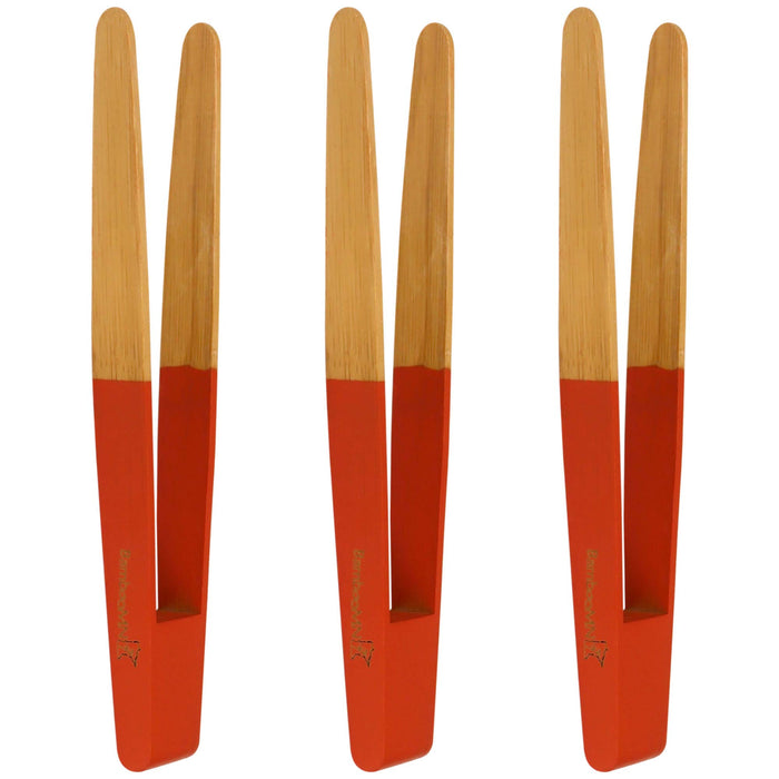 bamboomn Reusable Colored 'A' Tongs