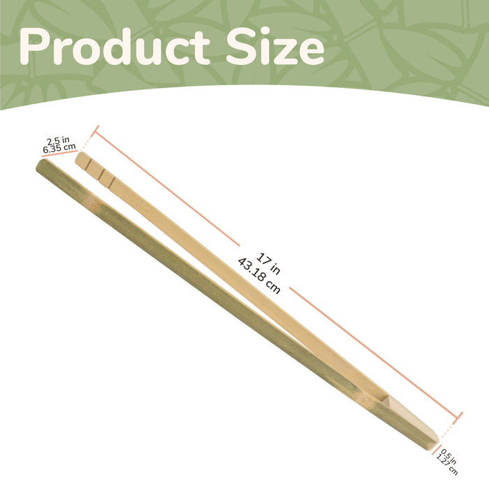 Bamboomn Reusable Extra-Long 'A' Tongs