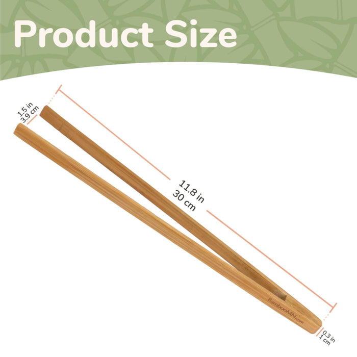 Bamboomn Reusable Extra-Long 'A' Tongs