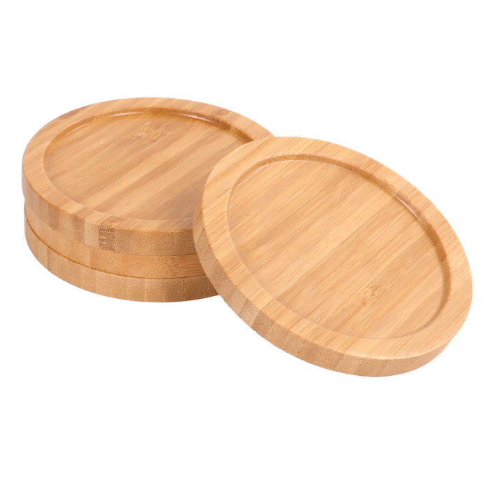 bamboomn Round and Square Coasters