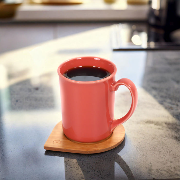 Bamboomn Round Coasters With Holder