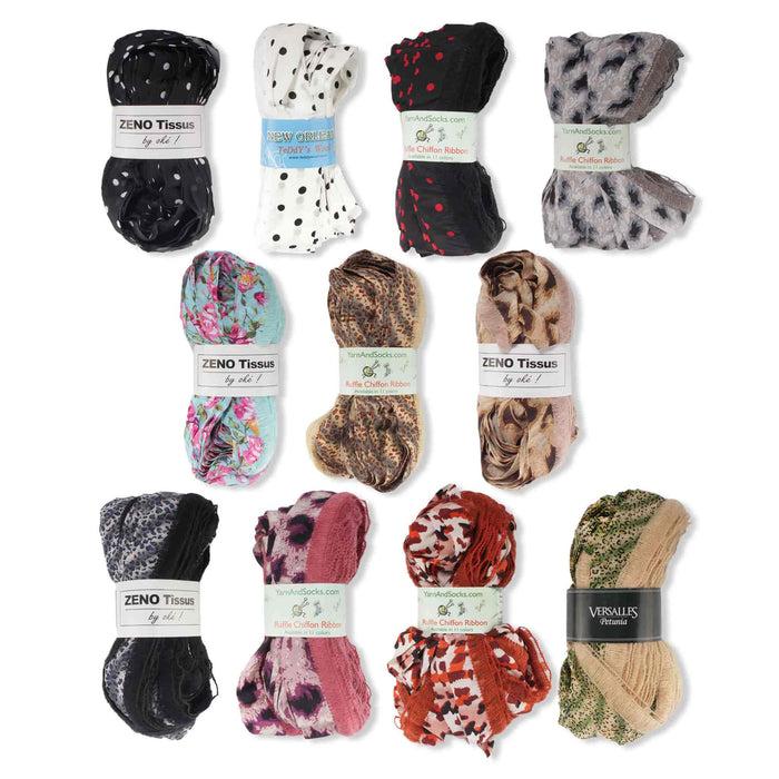 bamboomn Ruffle Chiffon Ribbon Yarn