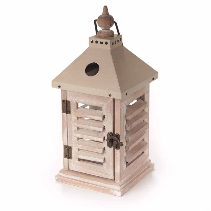 Bamboomn Rustic Wood Lantern