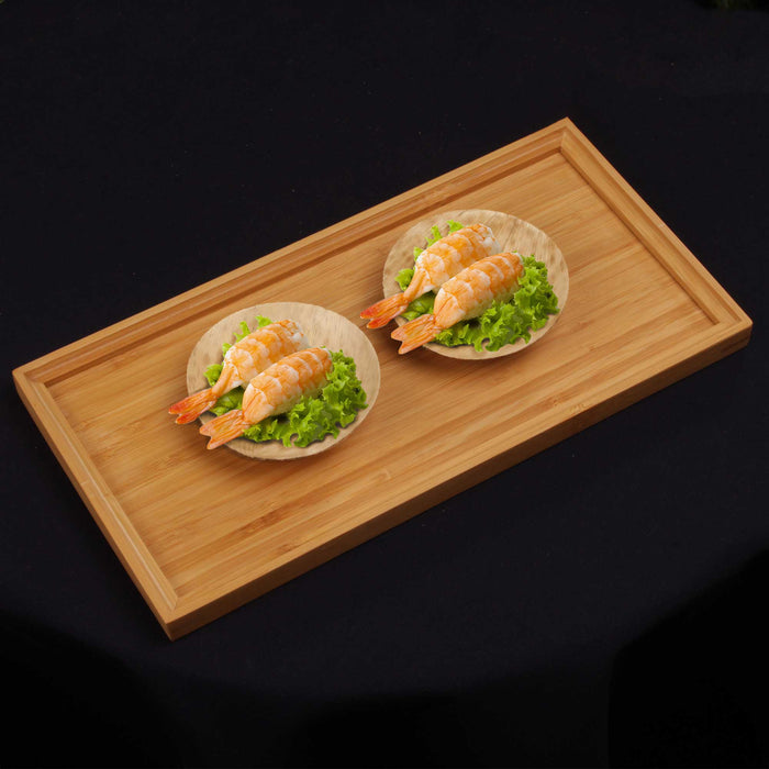 Bamboomn Shallow Thermo Pressed Leaf Bowl