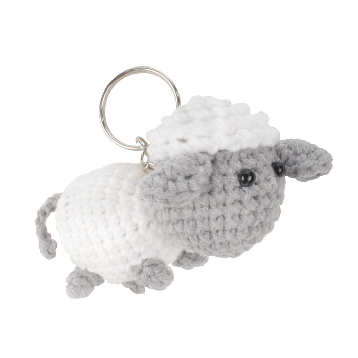 bamboomn Sheep Crochet Keychain