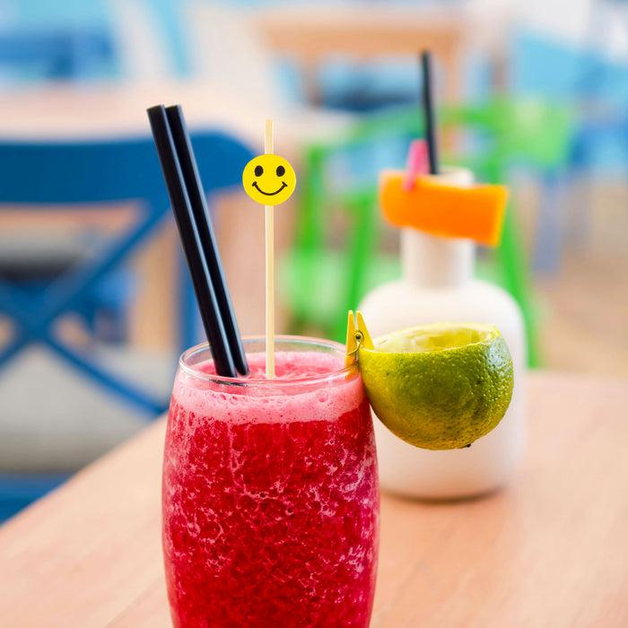 Bamboomn Smiley Face Bamboo Food Picks