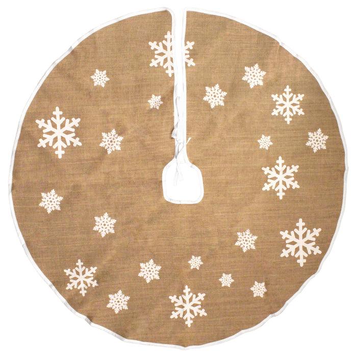Bamboomn Snowflake Christmas Tree Skirt