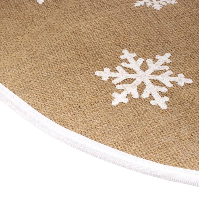 Bamboomn Snowflake Christmas Tree Skirt