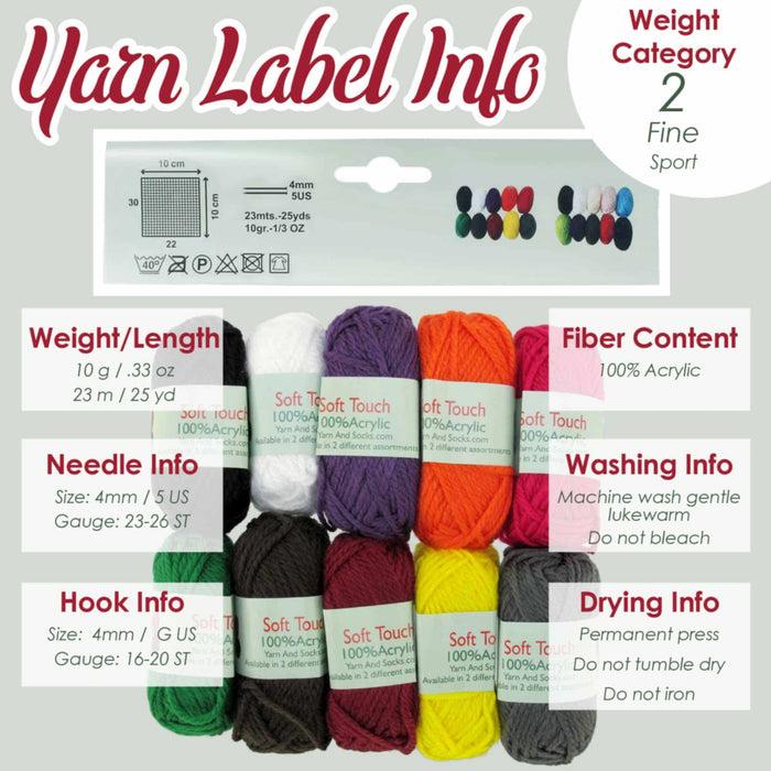 Bamboomn Soft Touch Acrylic Yarn: Mini Bonbons