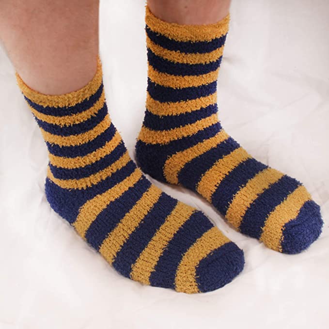 Bamboomn Team Spirit Striped Fuzzy Socks
