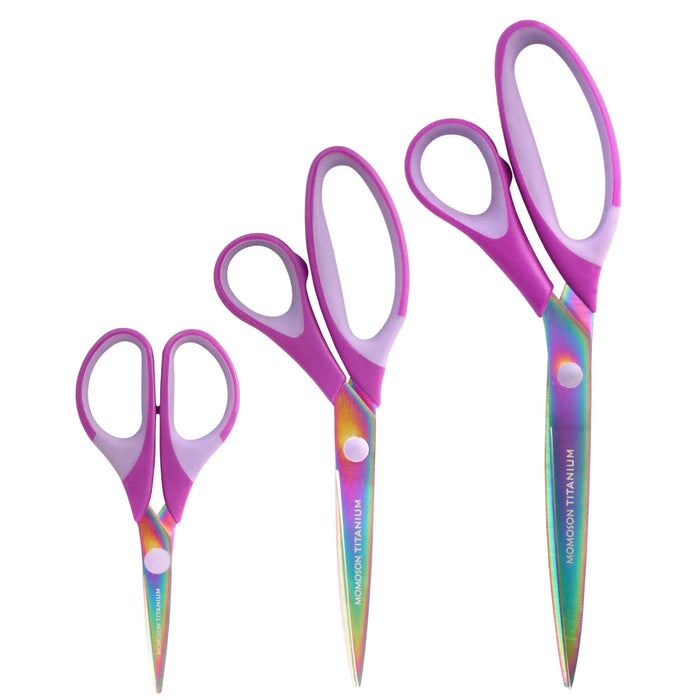 bamboomn Titanium Craft Scissors 3pc Set