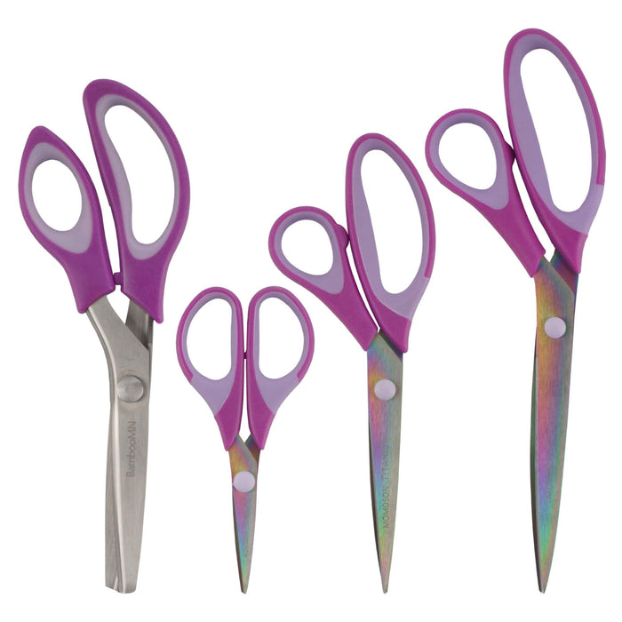 Bamboomn Titanium Craft Scissors 4pc Set